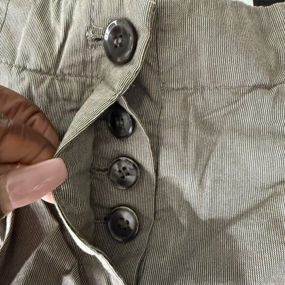 The Limited Drew Fit Womens Brown Cotton Blend Button Shorts, Size 6 - Picture 4 of 9